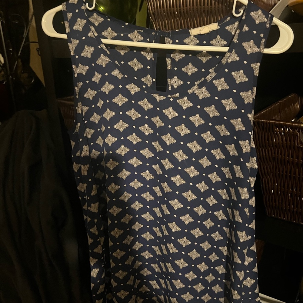 Patterned tank blouse